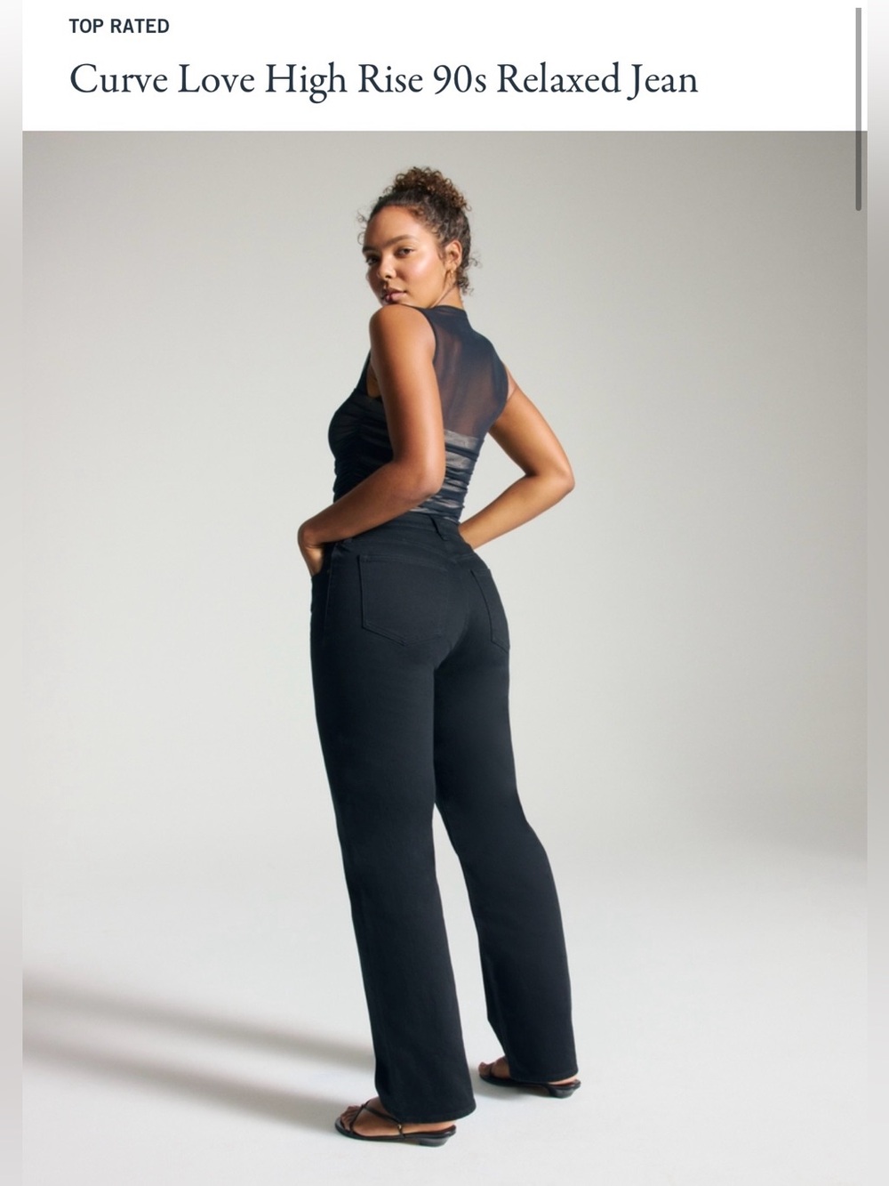 Abercrombie & Fitch Curve Love High Rise 90s Relaxed Jeans